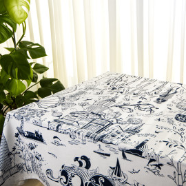 Tablecloth - Batumi - White - Polyester, ზომა: 140 x 140 სმ, Material: Polyester