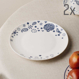 Plate (2 pcs) - Meidani - Porcelain - 20cm