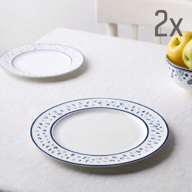 Plate (2 pcs) - Shin - Porcelain - 25cm
