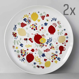 Plate (2 pcs) - Qvevrebi - 24cm