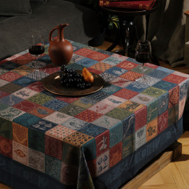 სუფრა ქართული, ზომა: 210 x 140 სმ, აირჩიეთ მასალა: პოლიესტერი