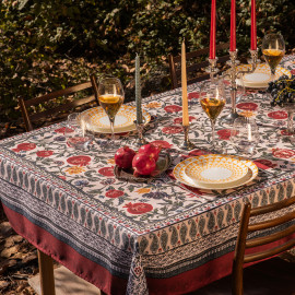 Tablecloth - Pomegranates - Red, ზომა: 140x140