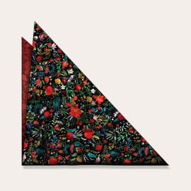 შარფი - ბროწეულების ბაღი - შავი