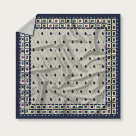 Silk Scarf - Tamar - Grey