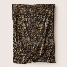 Blanket Alphabet - Brown