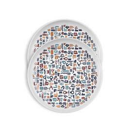 თეფში (2ც) - დედაენა - 24სმ