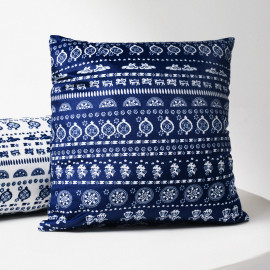 Pillow Case - Blue Tablecloth - Blue - BlueTabla, Pillow: Without pillow