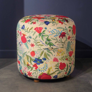 Pouf - Pomegranates garden - Beige