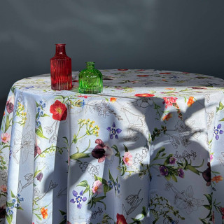 Tablecloth - Georgian flora, ზომა: 140 x 140 სმ