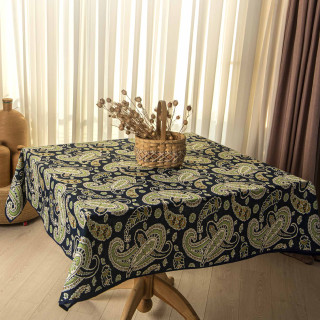 Tablecloth - Paisley - Green, ზომა: 210 x 140 სმ, Material: Polyester