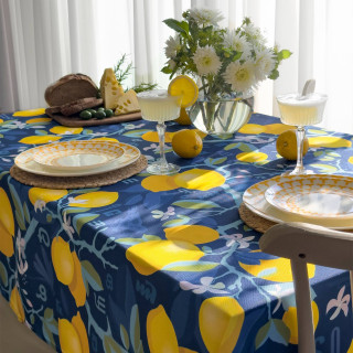 Tablecloth - Lemon, ზომა: 140 x 140 სმ, Material: Polyester