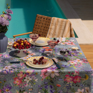 Tablecloth - Georgian Flora​ - light, სუფრა - ქართული ფლორა - ღია : 210x140