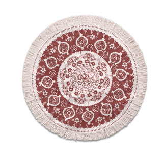 Placemats - Tabori Red - Round 2X