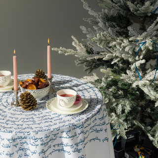 Tablecloth - Vefkhistkaosani - White - Polyester, ზომა: 140 x 140 სმ, Material: Polyester