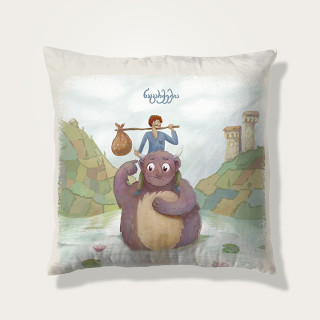 Kids Pillow - Natcarkekia and Devi, შიგთავსი: მხოლოდ ბალიშის პირი