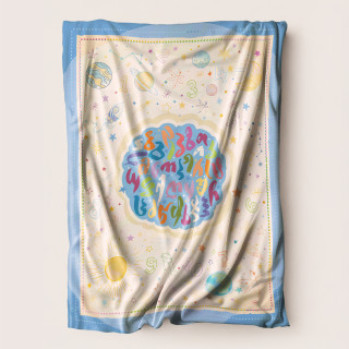 Bed Cover - Planets - Green