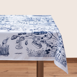 სუფრა - ბათუმი, ზომა: 140 x 140 სმ, აირჩიეთ მასალა: პოლიესტერი