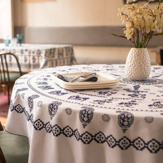Tablecloth - Metekhi - White, ზომა: 140 x 140 სმ, Material: Polyester