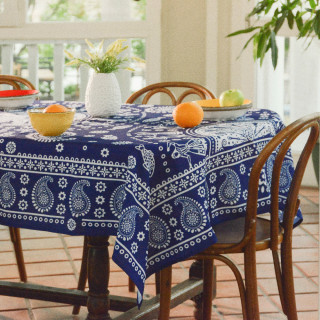 Tablecloth - Kala - Blue, ზომა: 140 x 140 სმ, Material: Polyester