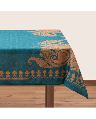 Tablecloth - Bagrationi - Turquoise, Material: Polyester, Size: 140x140