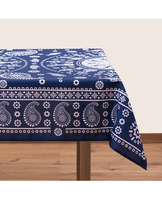 Tablecloth - Kala - Blue, Material: Polyester, Size: 140x140