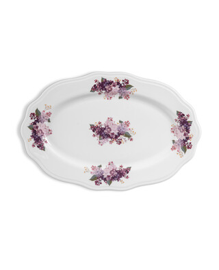 Plate - Lilac - Oval - 1pcs