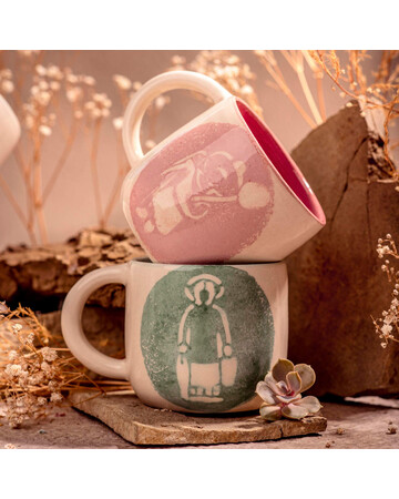 Handmade Mug - Girl with balloon, 3 image