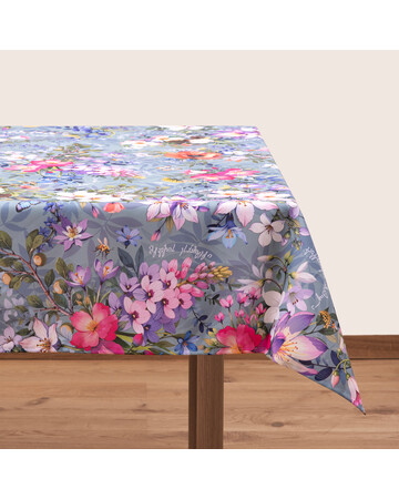 Tablecloth - Georgian Flora​ - light, Size: 210x140, Material: Polyester 