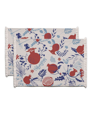 Placemats - Pomegranate - 2 Pc