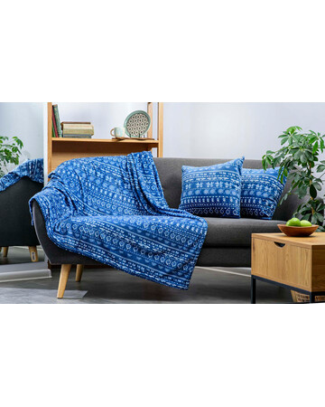Pillow Case - Blue Tablecloth, Pillow: Without pillow, 2 image