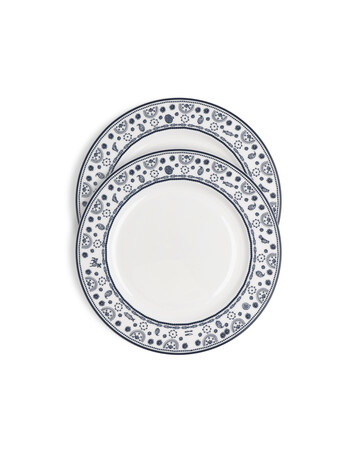 Plate - Indigo - 2pcs, Size : 25 cm