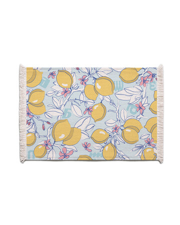 Placemats - Lemon - Blue 2 Pc, 2 image