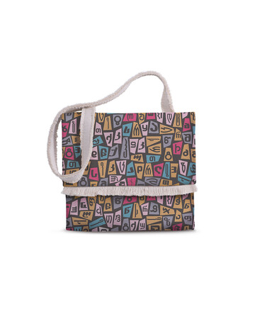 Tote Bag - Alphabet - Dark - Small