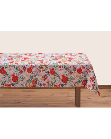 Tablecloth - Pomegranates garden - White, Material: Cotton, Size: 280x140, 2 image