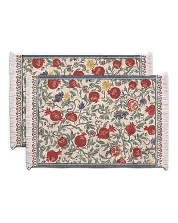 Placemats - Pomegranates 2 Pc
