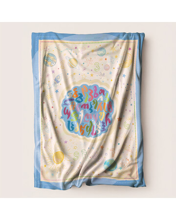 Bed Cover - Planets - Green