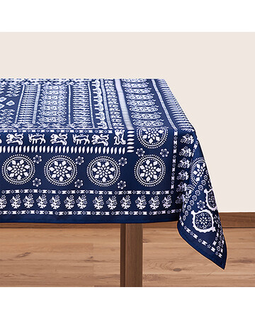 Tablecloth - Akhvlediani - Blue, Material: Polyester, Size: 140x140
