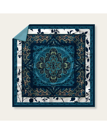 Silk Scarf - The Nino of Cappadocia - Blue