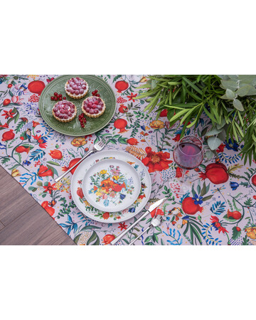 Plate - Pomegranates garden - 2pcs, Size : 19 cm, 6 image