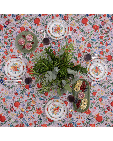 Tablecloth - Pomegranates garden - White, Material: Polyester, Size: 330x140, 2 image