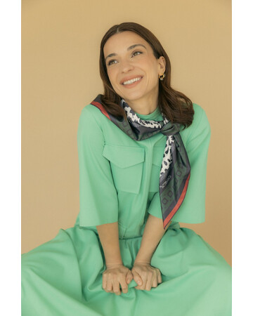 Scarf - Tinatini - Green, 4 image