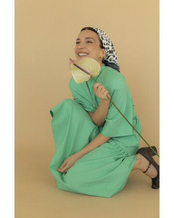 Scarf - Tinatini - Green, 5 image