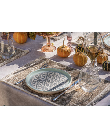 Tablecloth - Bagrationi - Beige/Turquoise, Size: 140x140, Material: Polyester , 6 image