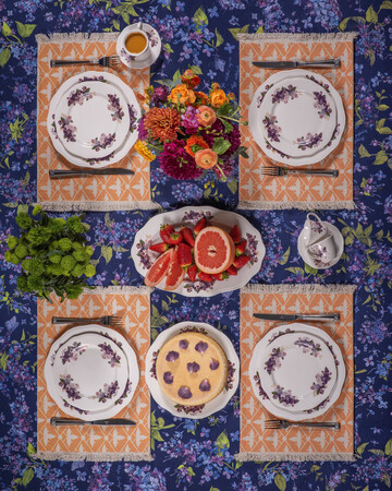 Tablecloth - Lilac - Purple, Material: Polyester, Size: 330x140, 9 image