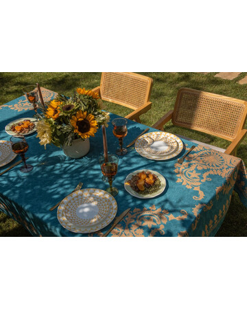 Tablecloth - Bagrationi - Turquoise, Material: Polyester, Size: 140x140, 5 image