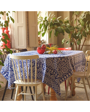Tablecloth - Akhvlediani - Blue, Material: Polyester, Size: 140x140, 3 image