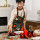 Apron - Pomegranates garden - Black Apron - Pomegranates garden - Black