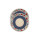 Plate (2 pcs) - Pomegranates - Blue Paisley - 20cm
