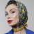 Silk Scarf - Mariam-Martha - BlueTabla, Scarf size: 89 x 89 cm