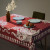Tablecloth - Bagrationi - Red, ზომა: 140 x 140 სმ, Material: Polyester, 2 image Tablecloth - Bagrationi - Red, ზომა: 140 x 140 სმ, Material: Polyester, 2 image